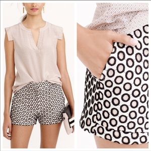 J. CREW Size 0 Punched-Out Eyelet Shorts